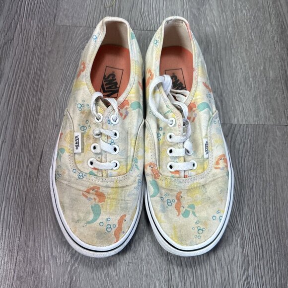 RARE Vans x Disney Little Mermaid Authentic Sneakers Limited Edition Women's 7 - Picture 4 of 9